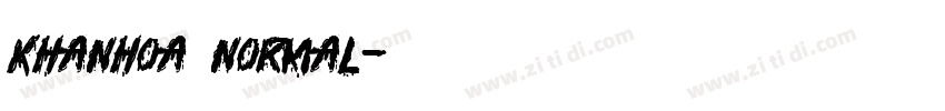 Khanhoa Normal字体转换 Khanhoa Normal字体转换